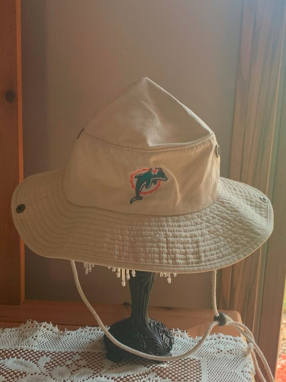 OFFICIAL NFL MIAMI DOLPHINS GILLY HAT,REEBOK,SMALL/MEDIUM,100% COTTON